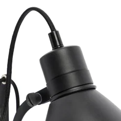 Qazqa wandlampen merle zwart e27