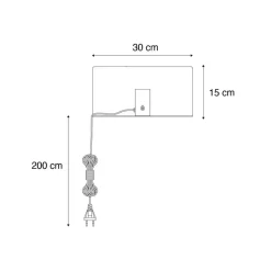 Qazqa wandlampen muro zwart e27