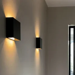 Qazqa wandlampen otan zwart g9