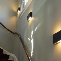 Qazqa wandlampen otan zwart g9