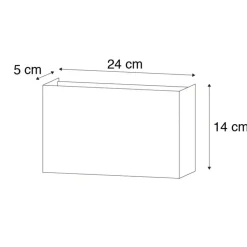 Qazqa wandlampen otan zwart g9
