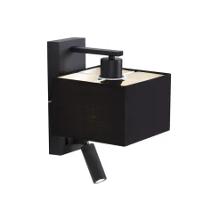 Qazqa wandlampen puglia zwart e27