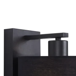 Qazqa wandlampen puglia zwart e27