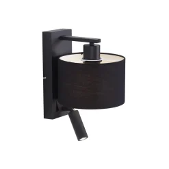 Qazqa wandlampen puglia zwart e27