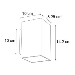 Qazqa wandlampen sandy zwart gu10