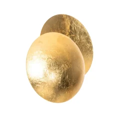 Qazqa wandlampen sunrise goudkleurig g9