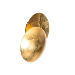 Qazqa wandlampen sunrise goudkleurig g9