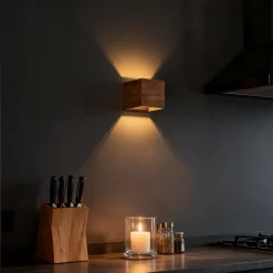 Qazqa wandlampen transfer bruin g9