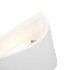 Qazqa wandlampen tum wit g9