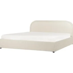 QUILLIEN - Bed met opbergruimte - Beige - 180 x 200 cm - Polyester