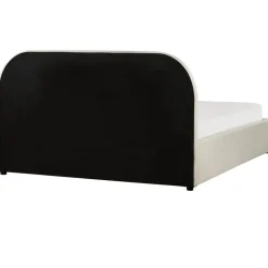 QUILLIEN - Bed met opbergruimte - Beige - 140 x 200 cm - Polyester