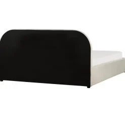 QUILLIEN - Bed met opbergruimte - Beige - 160 x 200 cm - Polyester