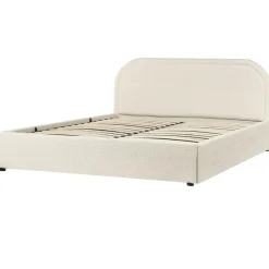 QUILLIEN - Bed met opbergruimte - Beige - 160 x 200 cm - Polyester