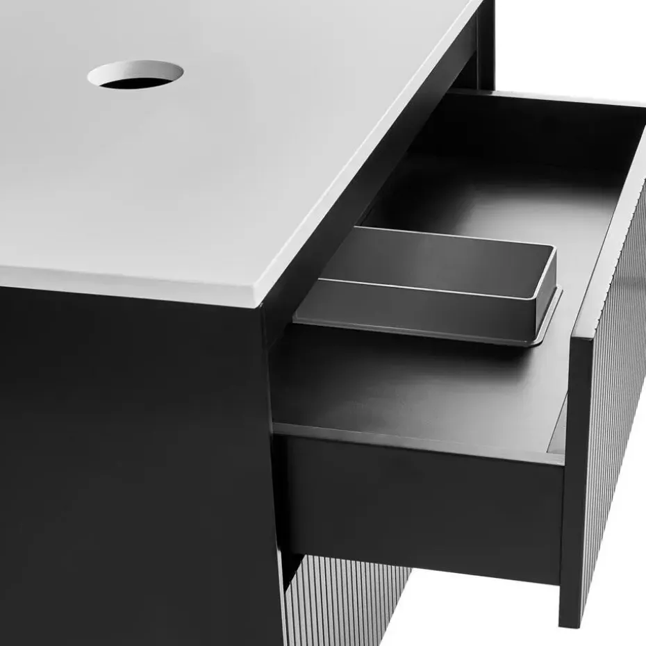 QUINTELA - Badkamermeubel - Zwart - 80 x 52 cm - MDF