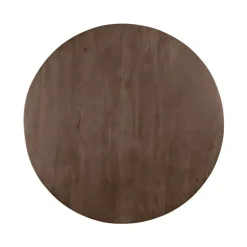 QUVIO Eettafel Sofia – Rond – Ø120 – Kruispoot – Bruin