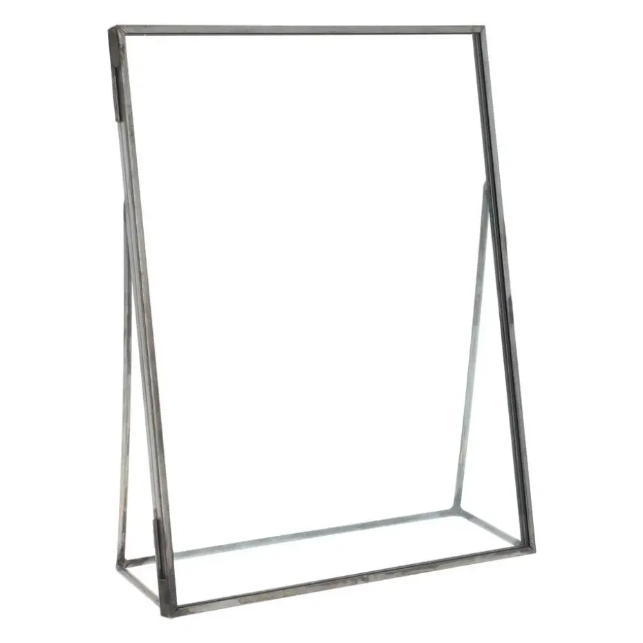 QUVIO Fotolijst - Metaal - Glas - Antraciet - 15.5 x 20 cm