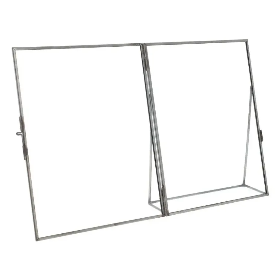 QUVIO Fotolijst - Metaal - Glas - Antraciet - 15.5 x 20 cm