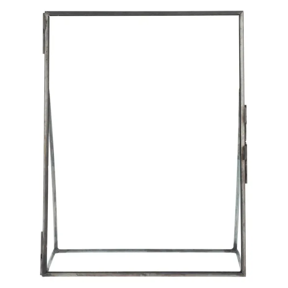 QUVIO Fotolijst - Metaal - Glas - Antraciet - 15.5 x 20 cm