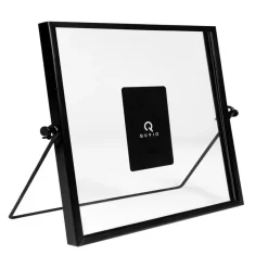 QUVIO Fotolijst staand staal 15 x 15cm - Zwart