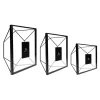QUVIO Fotolijstje hexagon set van 3 - Zwart