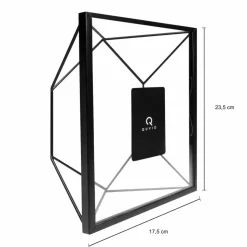 QUVIO Fotolijstje hexagon set van 3 - Zwart