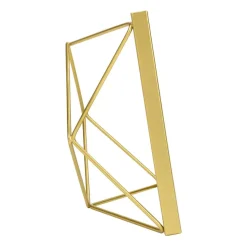 QUVIO Fotolijstje hexagon - 15 x 15 cm - staal - Goud