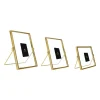 QUVIO Fotolijstje staand - Set van 3 - Goud