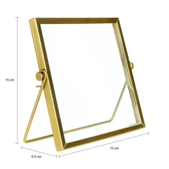 QUVIO Fotolijstje staand - Set van 3 - Goud