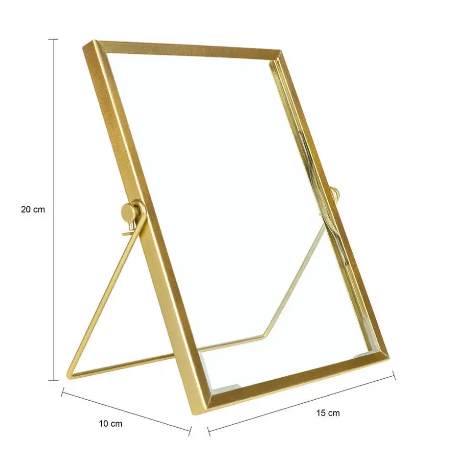 QUVIO Fotolijstje staand - Set van 3 - Goud