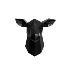 QUVIO Hert muurdecoratie - Zwart