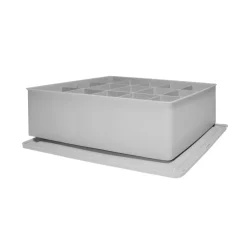 QUVIO Kast organizer kunststof - Grijs