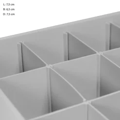 QUVIO Kast organizer kunststof - Grijs