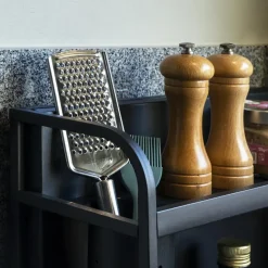 QUVIO Keukenrek deluxe aanrecht - Zwart