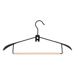 QUVIO Kledinghanger organizer - Set van 10 - Zwart