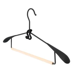 QUVIO Kledinghanger organizer - Set van 10 - Zwart