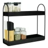 QUVIO Kruidenrek - 2 Laags - Metaal - Zwart