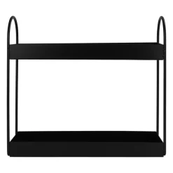 QUVIO Kruidenrek - 2 Laags - Metaal - Zwart