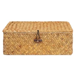 QUVIO Opbergmand - Maat M - Rotan - Bruin