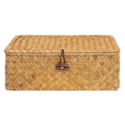 QUVIO Opbergmand - Maat S - Rotan - Bruin