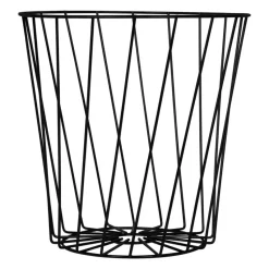 QUVIO Opbergmand - Metaal - Zwart