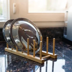 QUVIO Pannendekselhouder - Bamboe