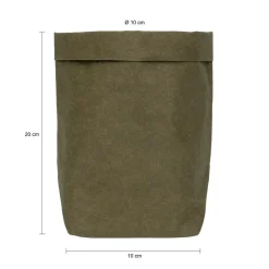 QUVIO Plantenzak uitwasbaar 10x10x20cm - Donker groen