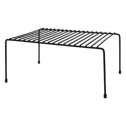 QUVIO Uitschuifbaar keukenkast organizer - Metaal - Zwart