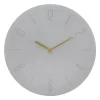 QUVIO Wandklok beton even cijfers - Grijs
