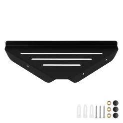 QUVIO Wandplank hoek - Metaal - Zwart