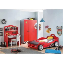 Race Cup 3 deurs kledingkast auto