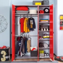 Race Cup 3 deurs kledingkast auto