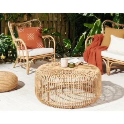 RANDAZZO - Salontafel - Beige - Rotan