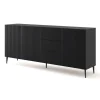 Ravenna B dressoir ladekast 200 3D3S gefreesd MDF folie mat