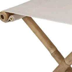 Redcliffs Bijzet krukje/stoel - Inklapbaar - creme wit - 40 x 40 cm